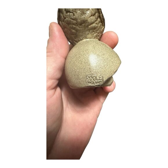 POOLE POTTERY STONEWARE BIRD - BLUE TIT ON MUSHROOM - Picture 6 of 16